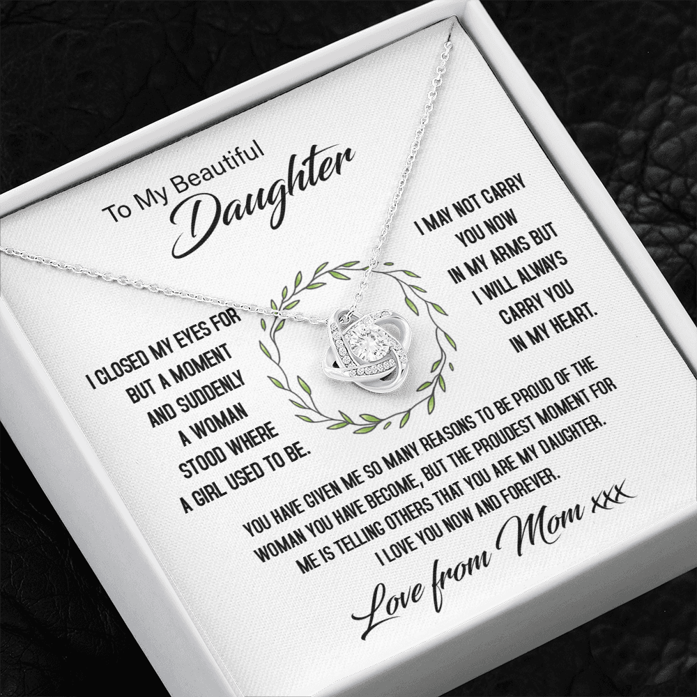 To My Beautiful Daughter - My Proudest Moment - Necklace SO144T