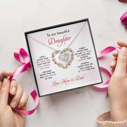 To Our Daughter - We Will Always Love You - Necklace SO95 - Charming Present