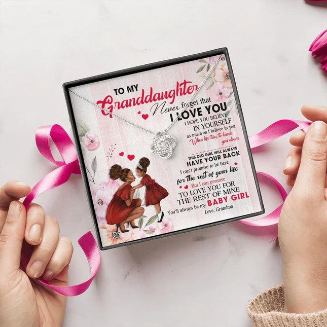 To My Granddaughter - You Will Always Be My Baby Girl - Necklace DR09 - Charming Present