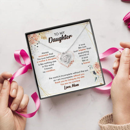 To My Daughter I Am Incomplete Without You - Necklace SO44V - Charming Present