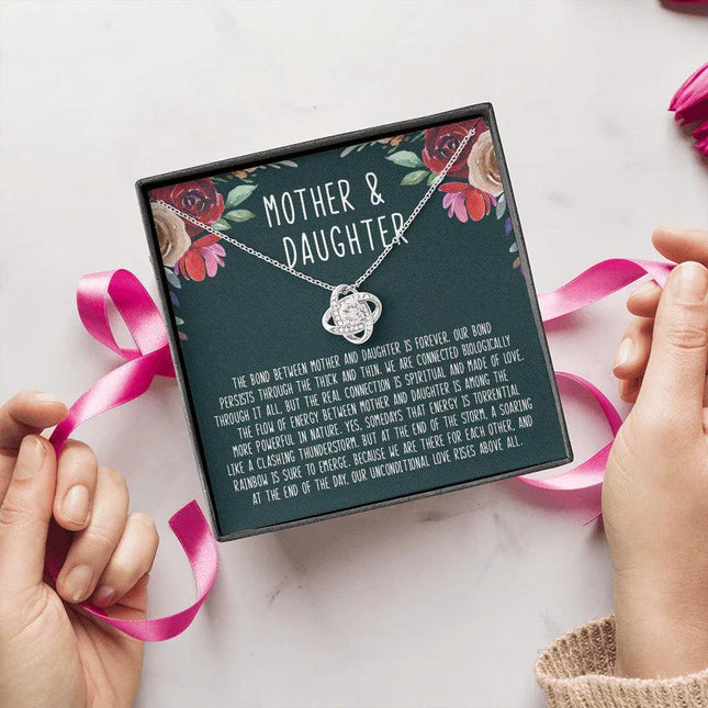 Mother's Day Gift - The Bond Between Mother And Daughter Is Forever - Necklace SO16T - Charming Present