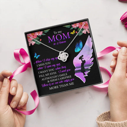 To My Mom In Heaven - I Miss You - Necklace SO91T - Charming Present