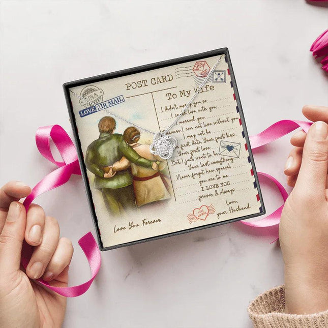 To My Wife I Love You Forever And Always Necklace SO09v1 - Charming Present