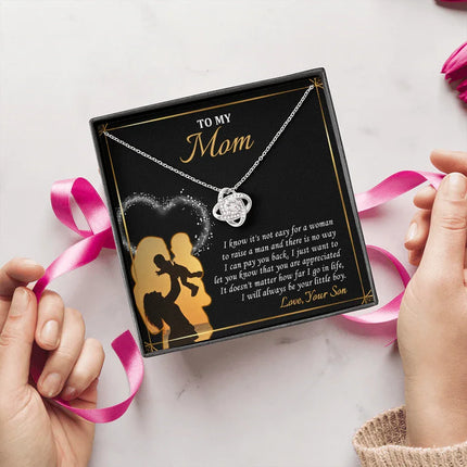 To My Mom - I Love You Forever And Always - Necklace SO119V - Charming Present