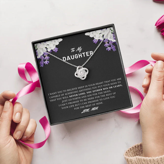 To My Daughter - Believe Deep In Your Heart - Necklace DR03 - Charming Present