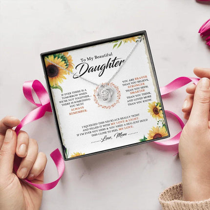 To My Beautiful Daughter - You Are Braver Than You Believe - Necklace SO18V - Charming Present
