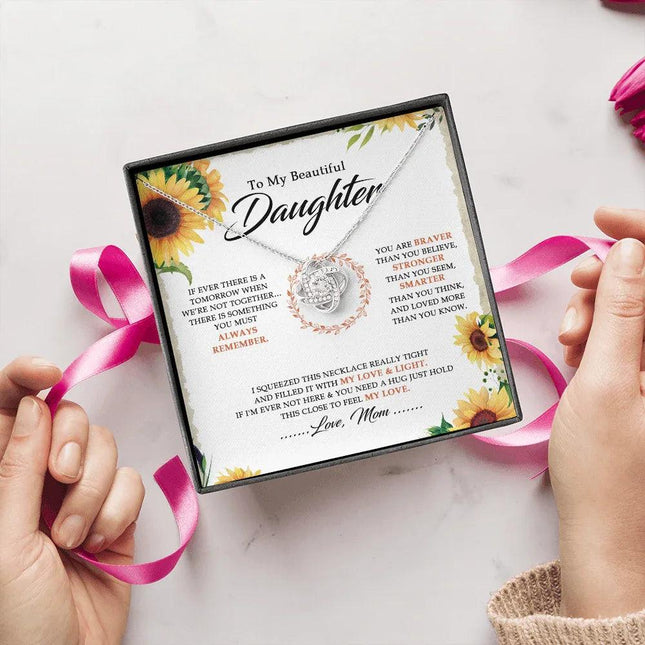 To My Beautiful Daughter - You Are Braver Than You Believe - Necklace SO18V - Charming Present