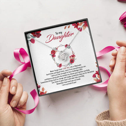 To My Daughter - Remember How Much You Are Loved - Necklace SO82T - Charming Present