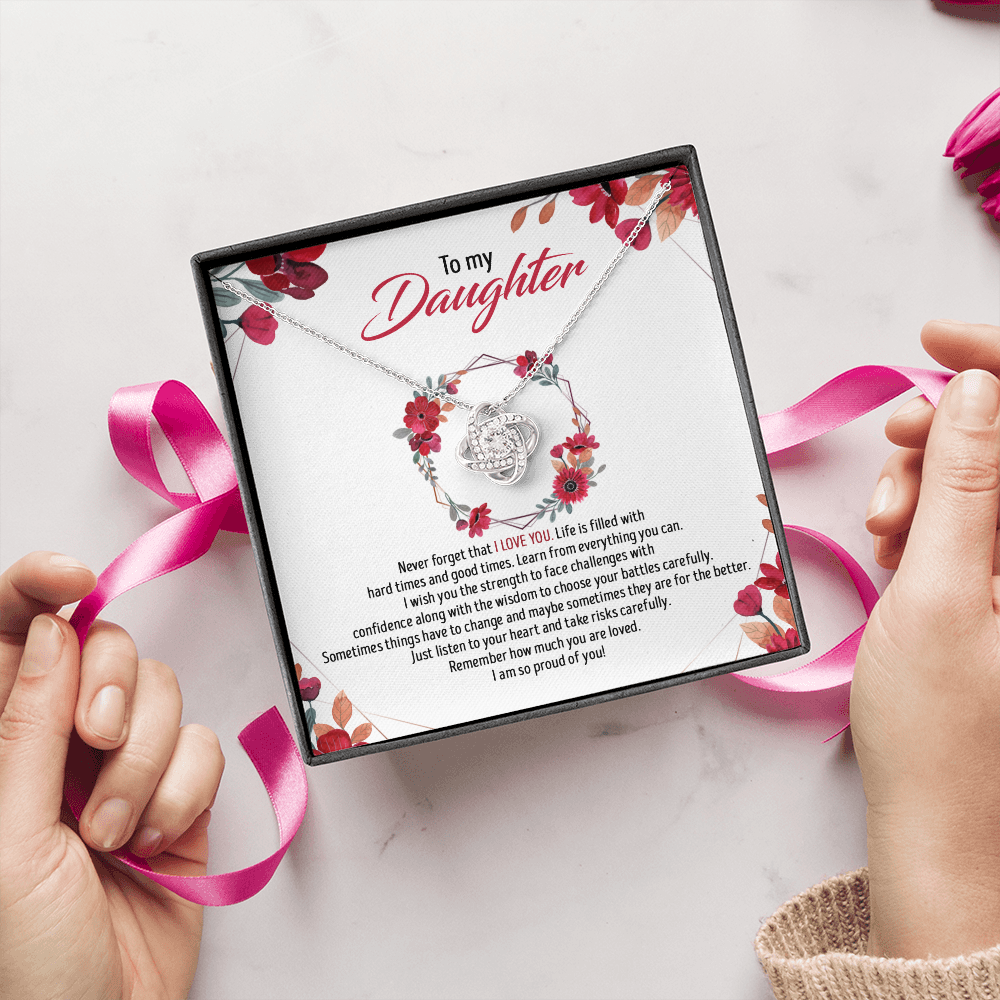 To My Daughter - Remember How Much You Are Loved - Necklace SO82T
