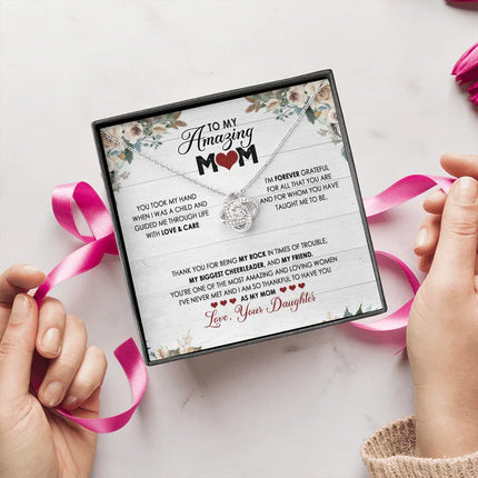 To My Mom - I Am So Thankful To Have You As My Mom - Necklace SO120V - Charming Present