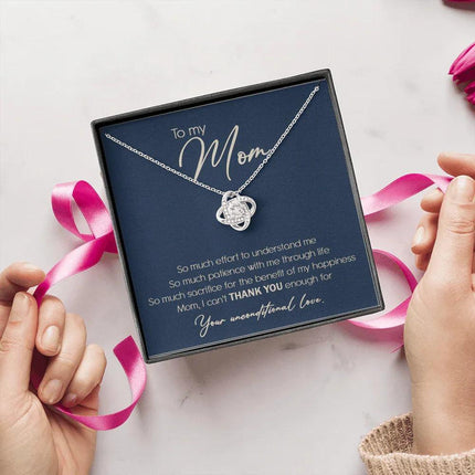 To My Mom I Can't Thank You Enough Necklace SO10T - Charming Present