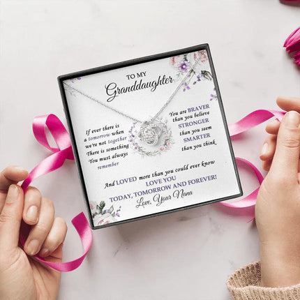 To My Granddaughter Love You Today - Tomorrow And Forever - Necklace SO32V1 - Charming Present