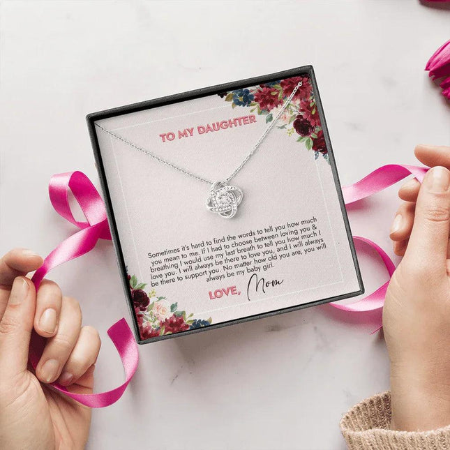 To My Daughter You Will Always Be My Girl Necklace SO73 - Charming Present
