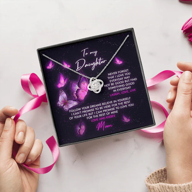 To My Daughter - Never Forget That I Love You - Necklace SO69 - Charming Present