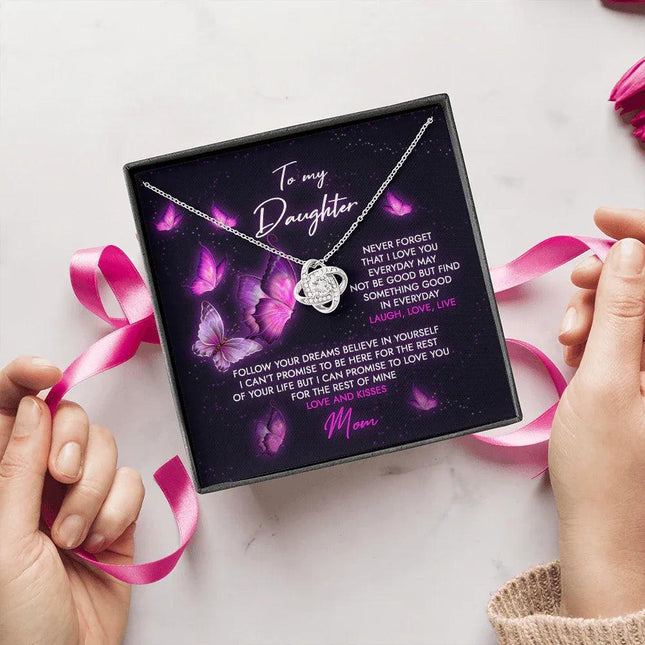 To My Daughter - Never Forget That I Love You - Necklace SO69 - Charming Present