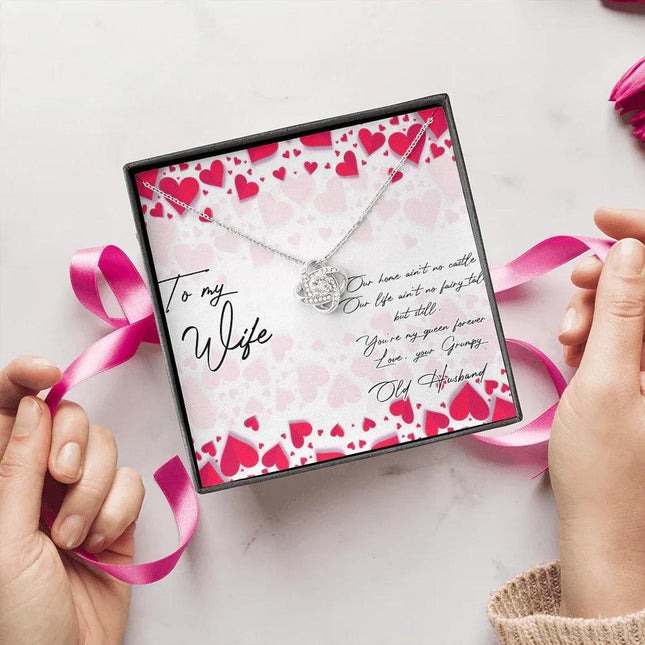 To My Wife You're My Queen Forever Necklace SO11v1 - Charming Present