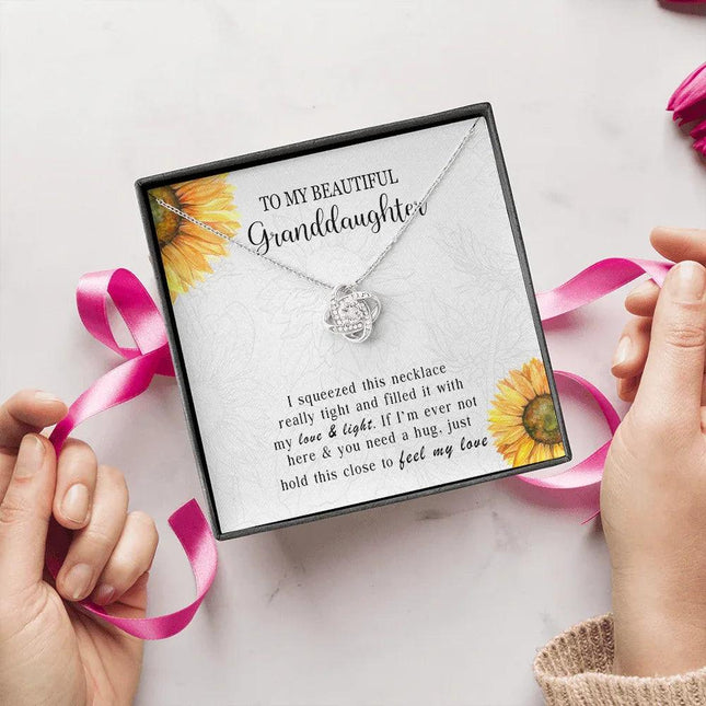 To My Granddaughter - Feel My Love - Necklace DR10 - Charming Present