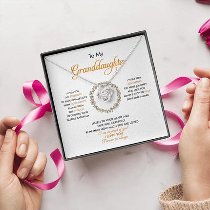 To My Granddaughter I Am So Proud Of You - Necklace SO94 - Charming Present