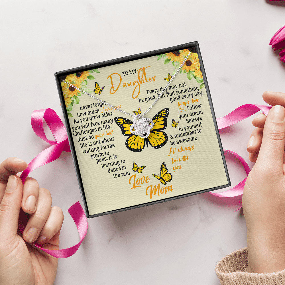 To My Daughter - Never Forget How Much I Love You - Necklace SO121T