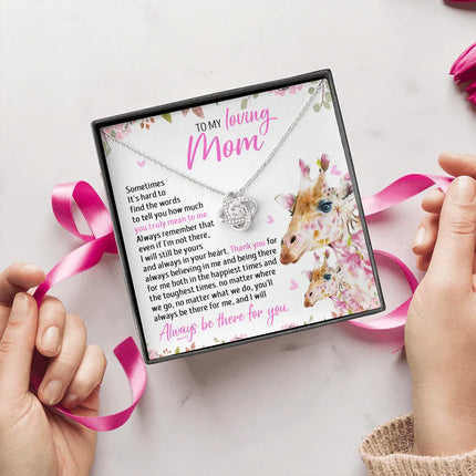 To My Mom - I Will Still Always Be Yours And Always In Your Heart - Necklace SO49T - Charming Present