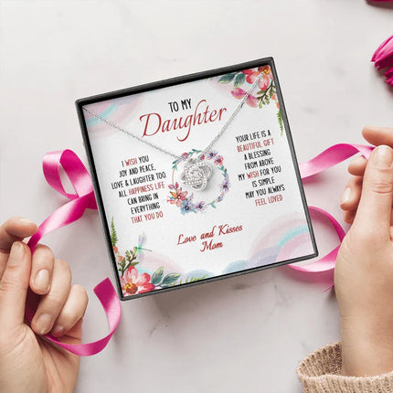 To My Daughter May You Always Feel Loved - Necklace SO34V - Charming Present