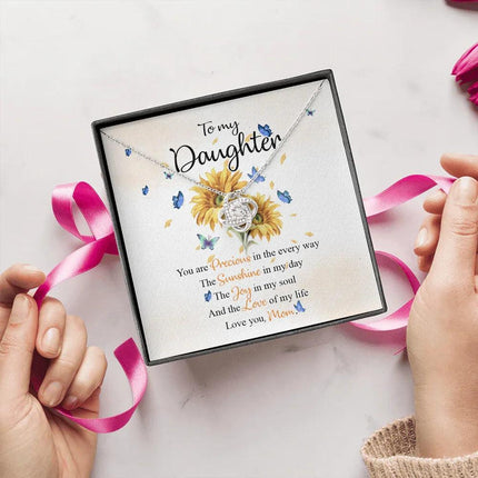 To My Daughter You're The Love Of My Life Necklace SO70 - Charming Present