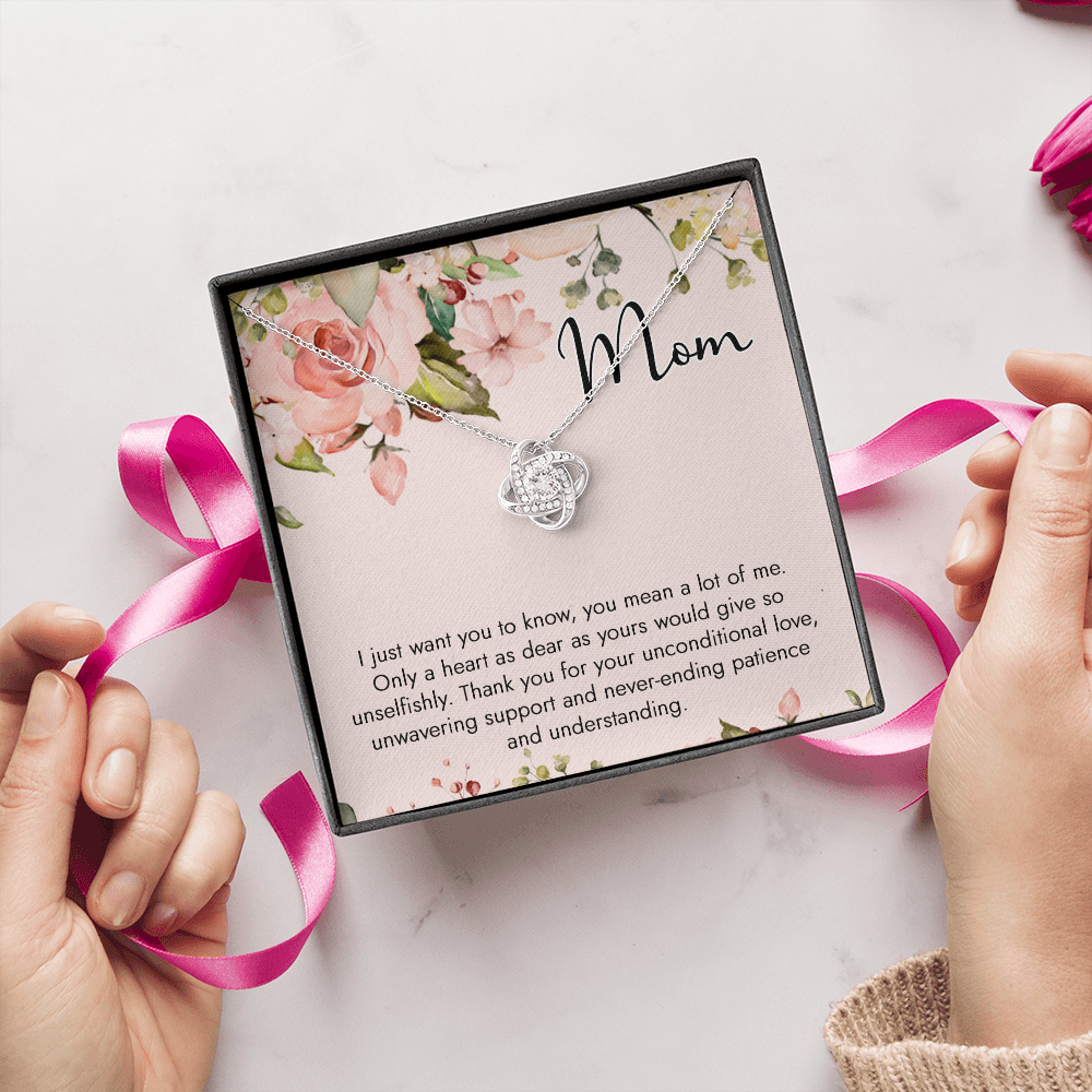 To My Mom Thank You For Your Unconditional Love Necklace SO54