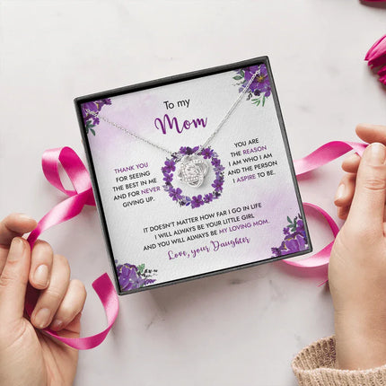 To My Mom - You Will Always Be My Loving Mom - Necklace SO99 - Charming Present