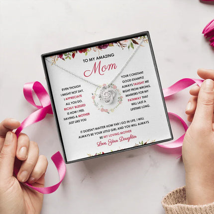 To My Mother - You Will Always Be My Loving Mother - Necklace SO58V - Charming Present