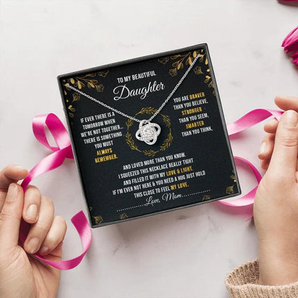 To My Beautiful Daughter - You Are Braver Than You Believe - Necklace SO40V - Charming Present