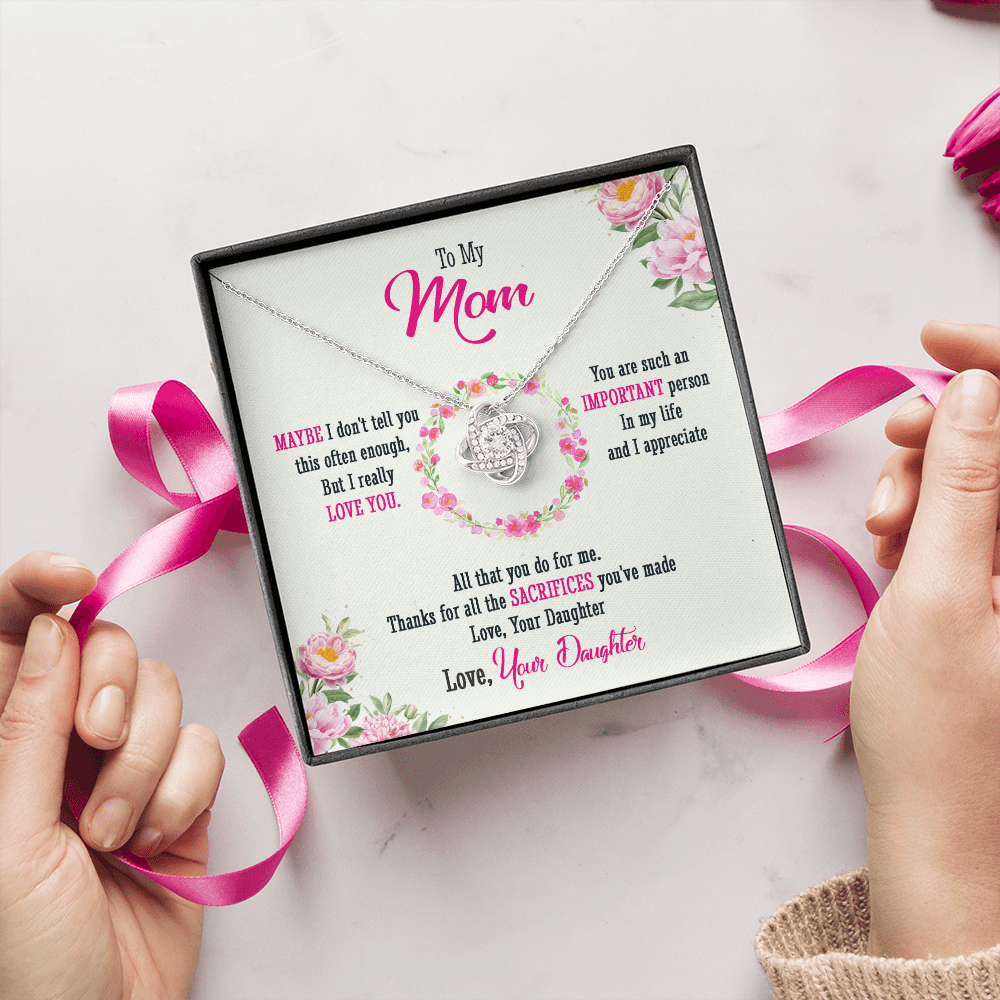 To My Mom - Thanks For All Your Sacrifices - Necklace SO39T