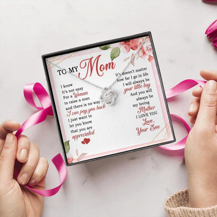 To My Mom - Always Be Your Little Boy - Necklace SO06V - Charming Present