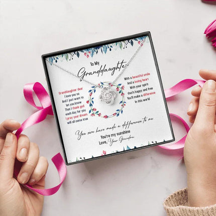 To My Granddaughter I Pray Your Dream Will All Come True - Necklace SO36T - Charming Present