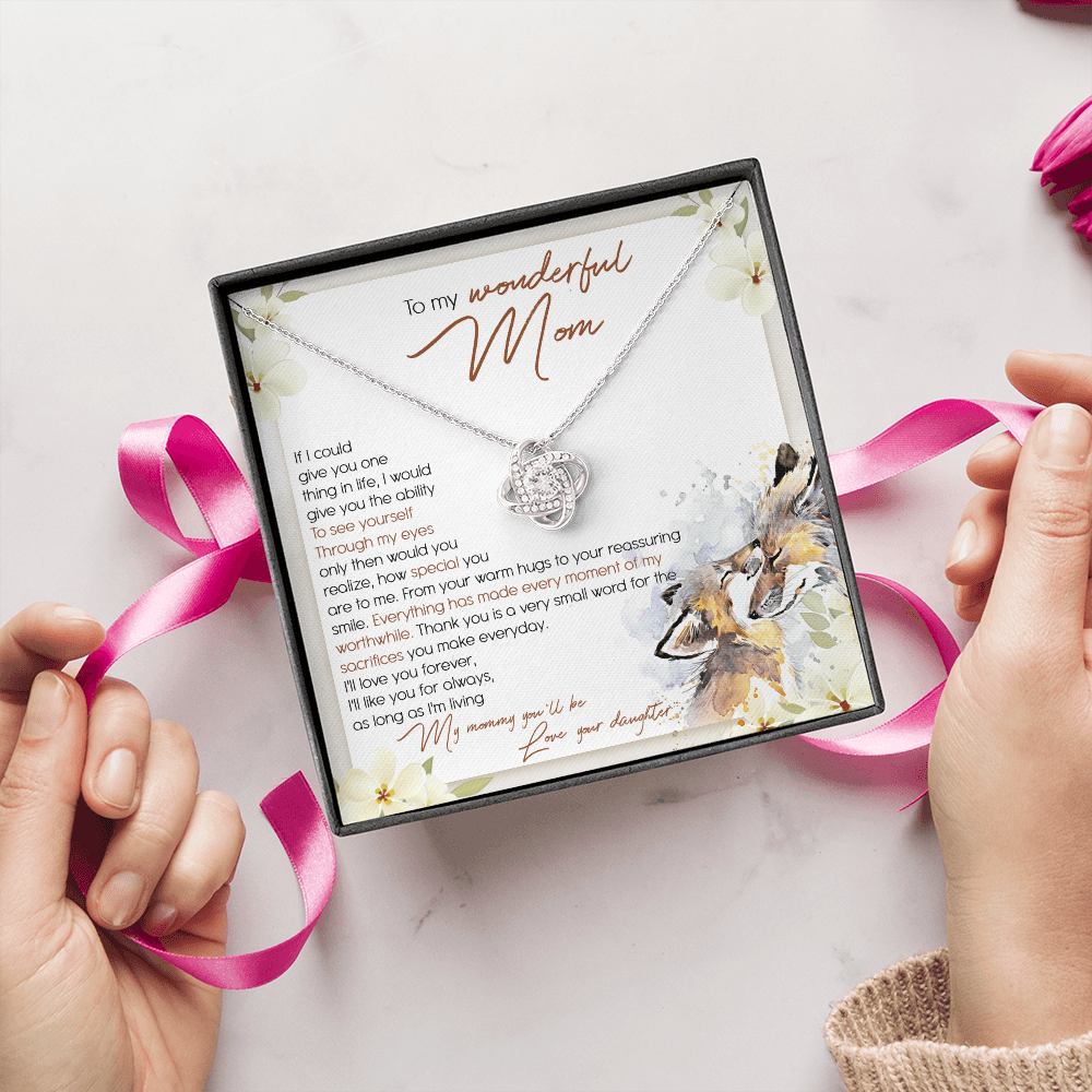 To My Wonderful Mom - I'll Love You Forever - Necklace SO50T