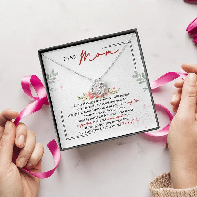 To My Mom You Are The Best Among The Rest Necklace SO61 - Charming Present
