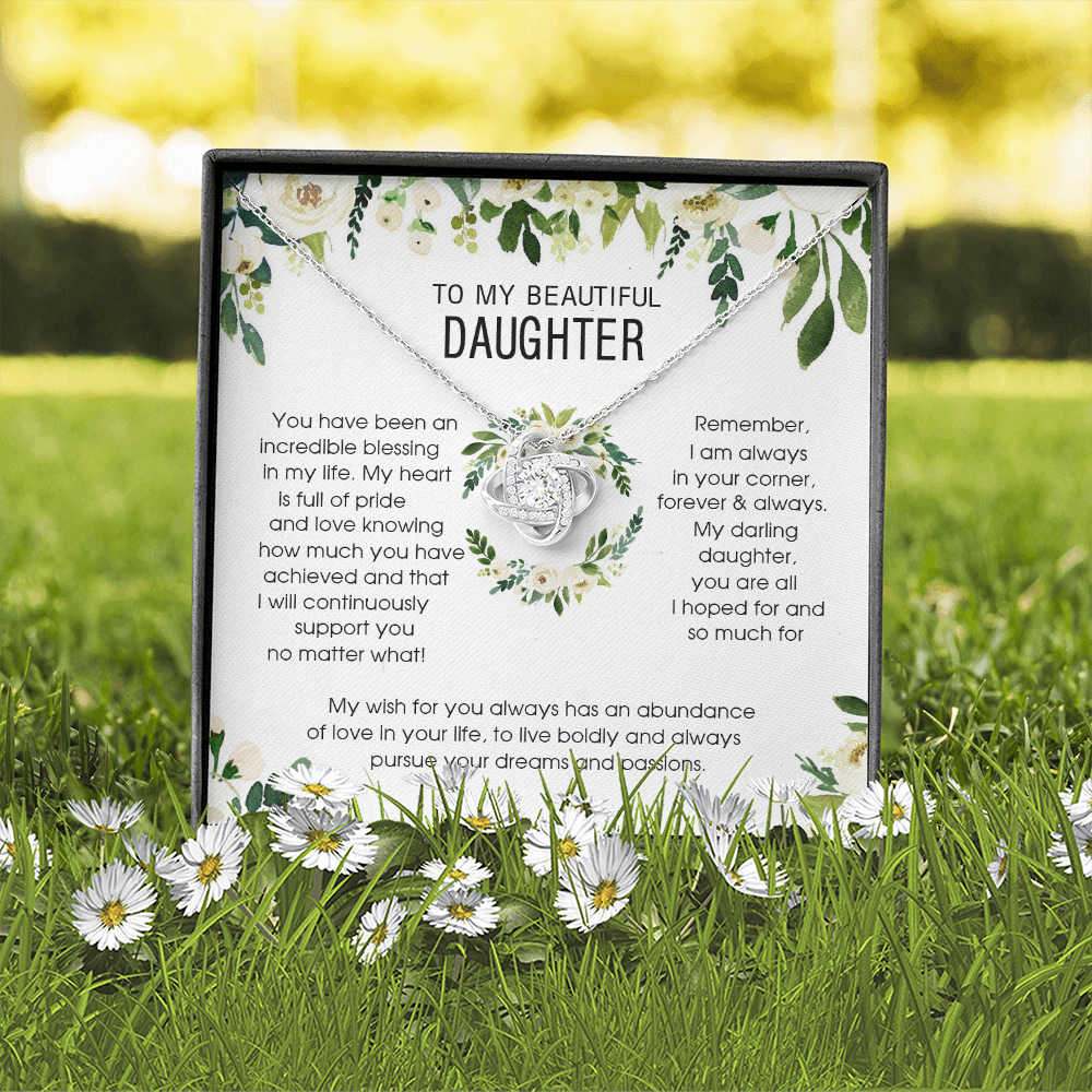 To My Beautiful Daughter - You're An Incredible Blessing - Necklace SO148V