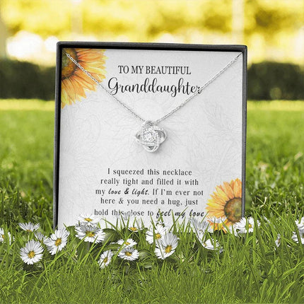 To My Granddaughter - Feel My Love - Necklace DR10 - Charming Present