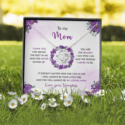 To My Mom - You Will Always Be My Loving Mom - Necklace SO99 - Charming Present