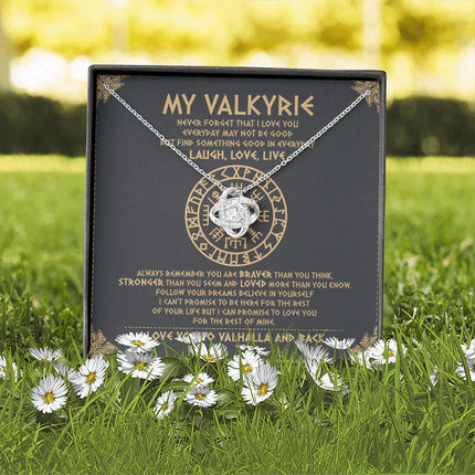 To My Daughter - Never Forget That I Love You To Valhalla - Viking Necklace SO111T - Charming Present
