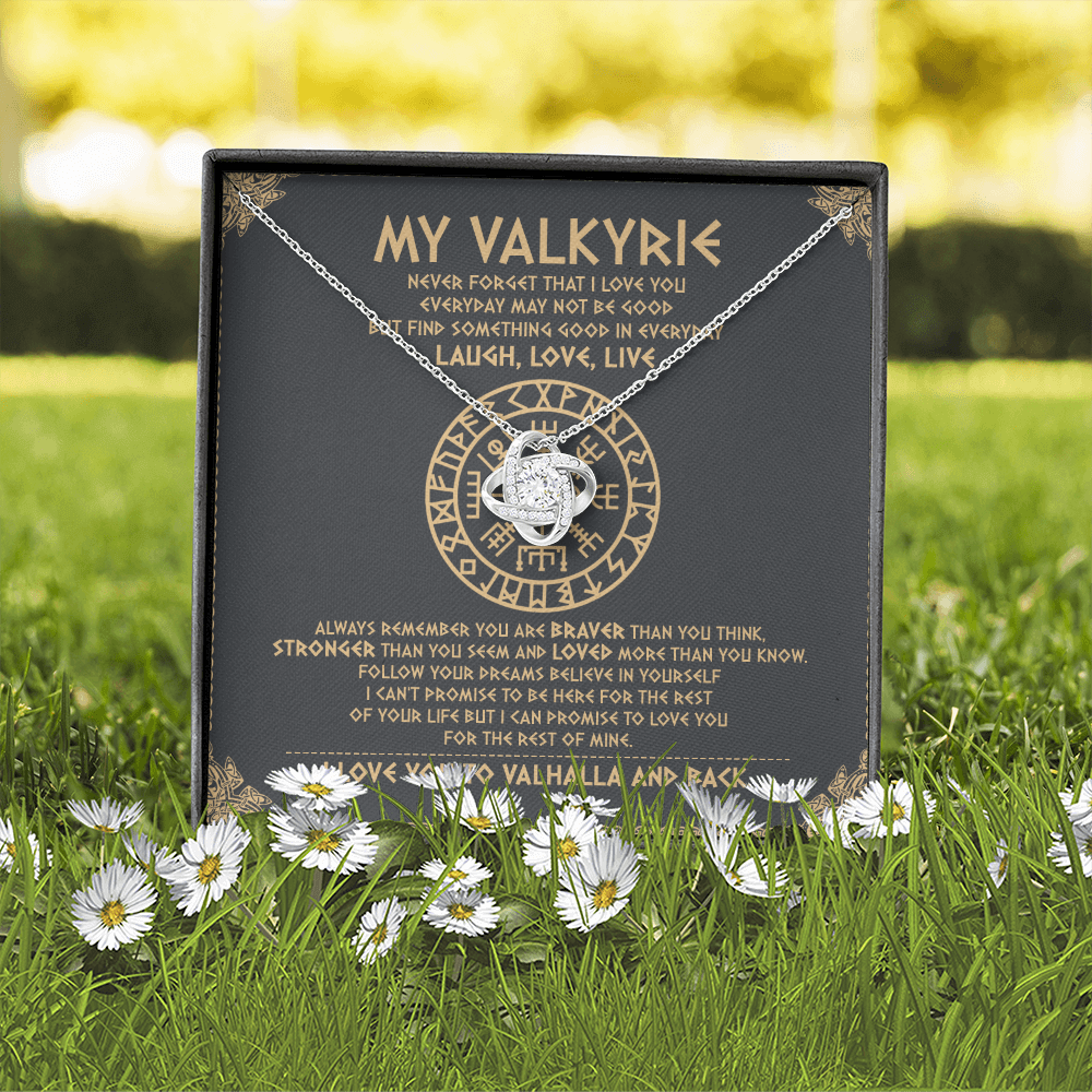 To My Daughter - Never Forget That I Love You To Valhalla - Viking Necklace SO111T