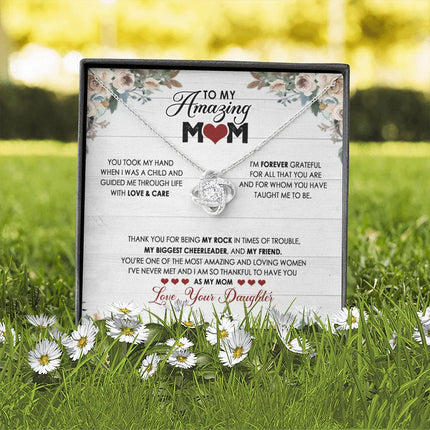 To My Mom - I Am So Thankful To Have You As My Mom - Necklace SO120V - Charming Present