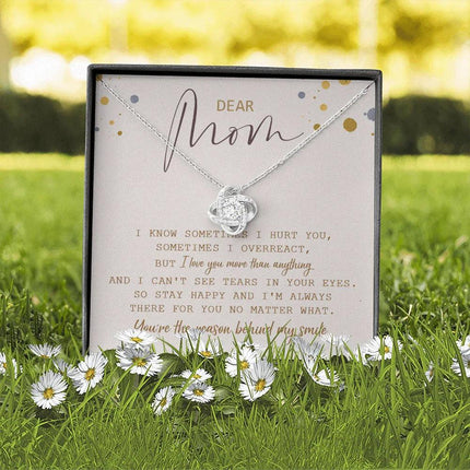 Dear Mom You're The Reason Behind My Smile Necklace SO21T - Charming Present