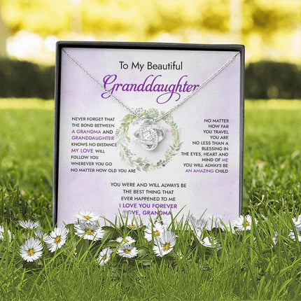To My Granddaughter You Will Always Be An Amazing Child - Necklace SO91 - Charming Present
