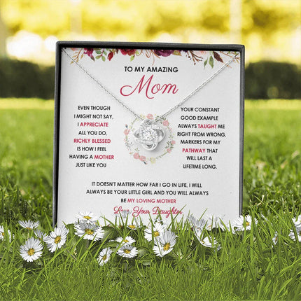 To My Mother - You Will Always Be My Loving Mother - Necklace SO58V - Charming Present