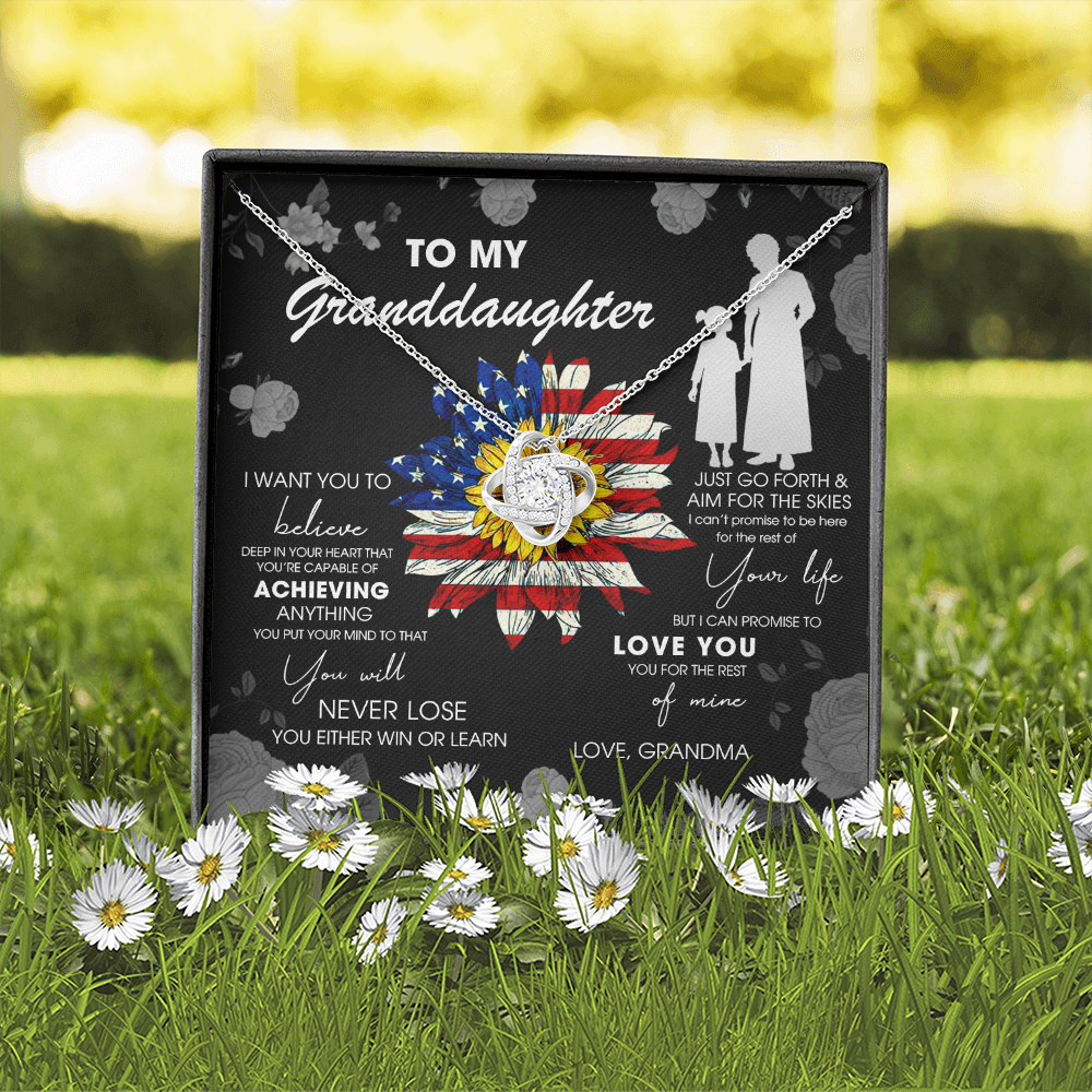 To My Granddaughter - Just Go Forth & Aim For The Skies - Necklace DR08