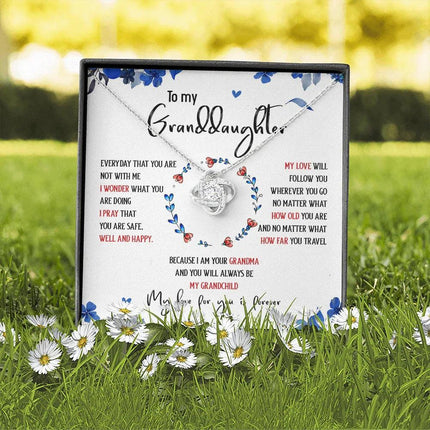 To My Granddaughter My Love For You Is Forever - Necklace SO35T - Charming Present