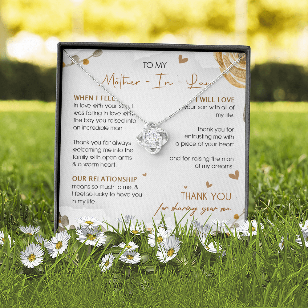 To My Mother In Law Thank You For Sharing Your Son Necklace SO23T