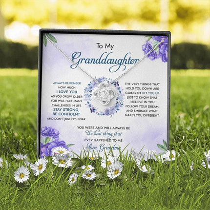 To My Granddaughter You Were And Will Always Be The Best Thing - Necklace SO92 - Charming Present