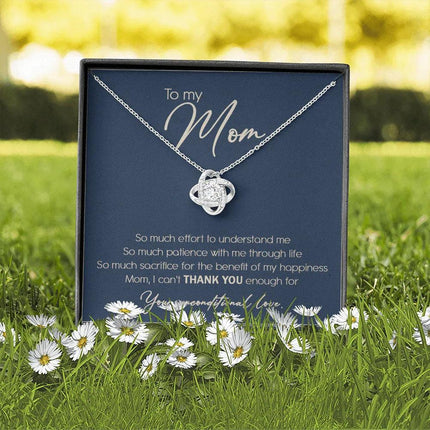 To My Mom I Can't Thank You Enough Necklace SO10T - Charming Present