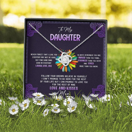 To My Daughter - Never Forget That I Love You - Hippie Necklace SO114T - Charming Present